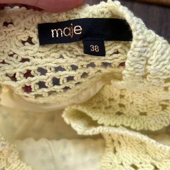 MAJE CROCHET-KNIT MAXI DRESS - Picture 4 of 7